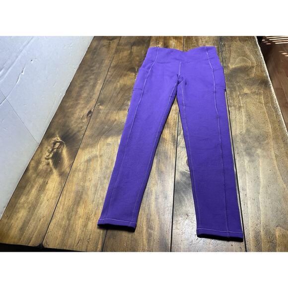 ATHLETA GIRL Polartec Stash Tight Iris Violet Size XL 14 - Picture 1 of 9